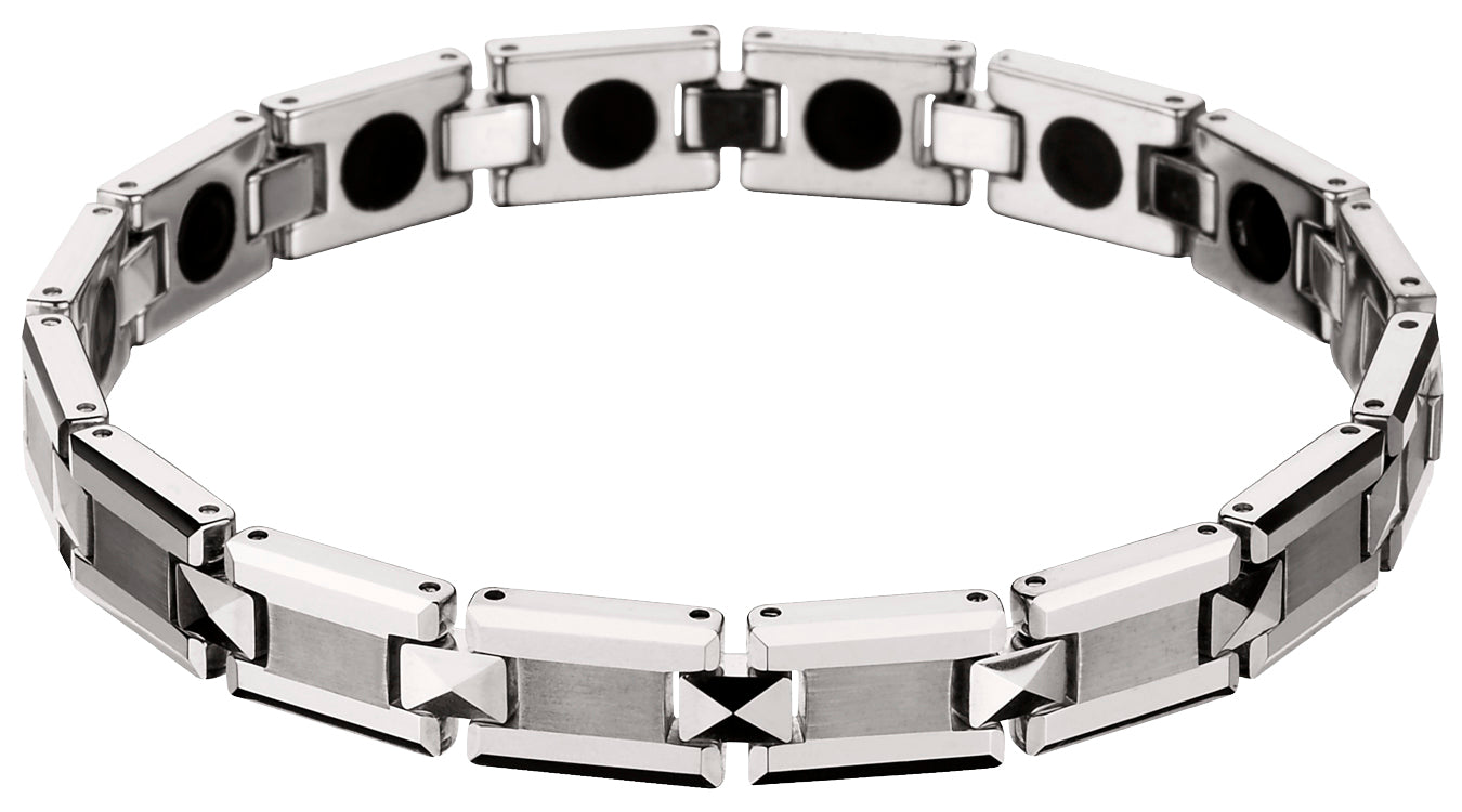 Tungsten Carbide Magnetic Bracelet: Magnetic Bracelets Are Novel Gifts. The "Nova™"Tungsten Carbide Magnetic Bracelet.