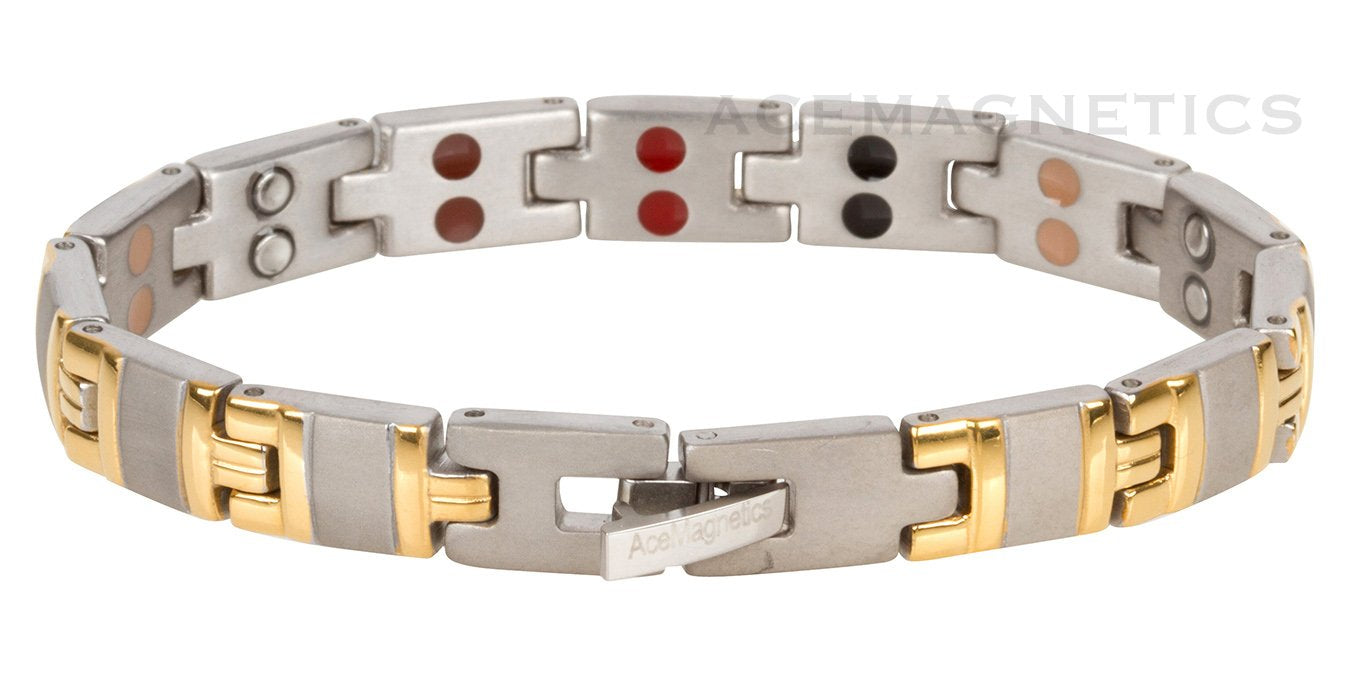 The "Whole Enchilada 53T" Titanium, Magnetic Bracelet with Germanium, Anion & FIR. 4 in 1