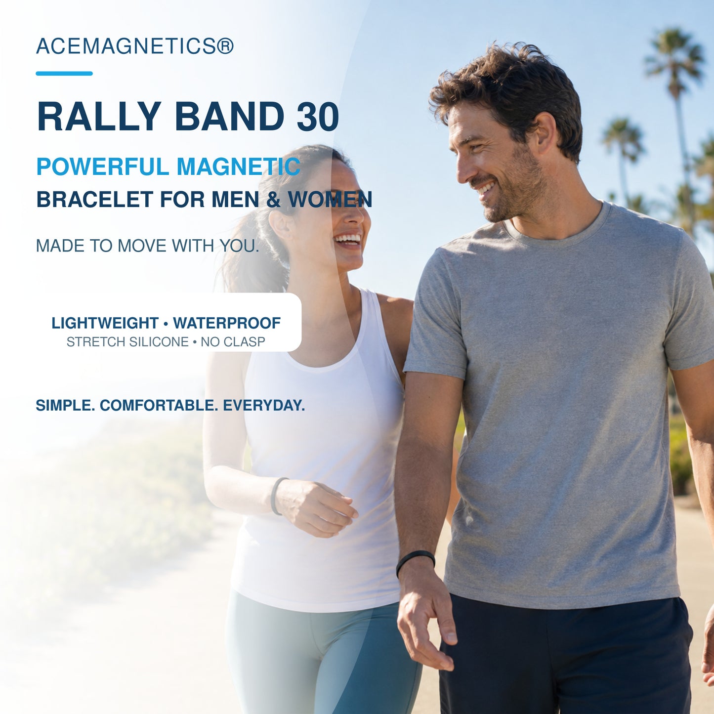 Rally Band™ 30 Magnetic Bracelet for Men & Women