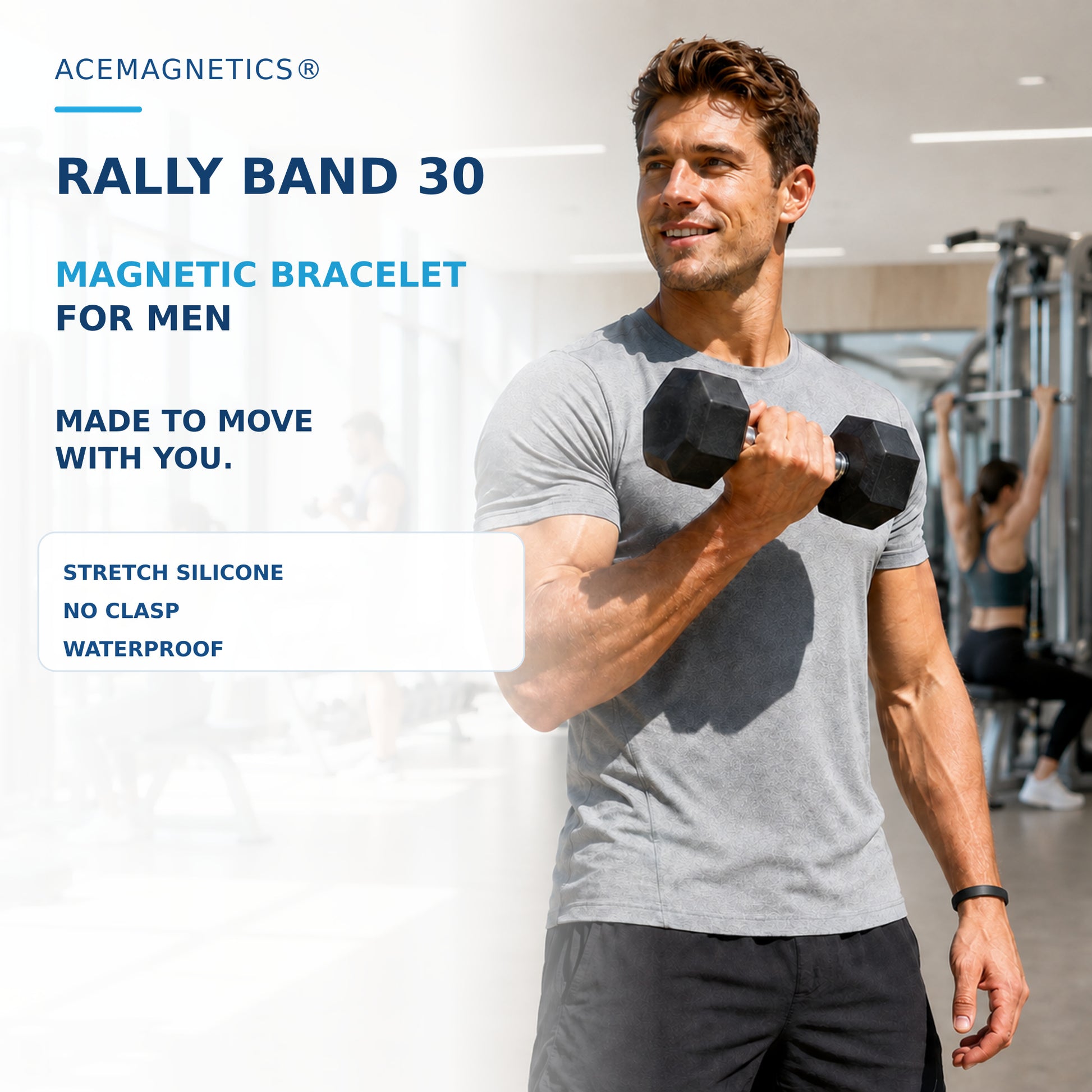 Rally Band™ 30 Magnetic Bracelet for Men & Women