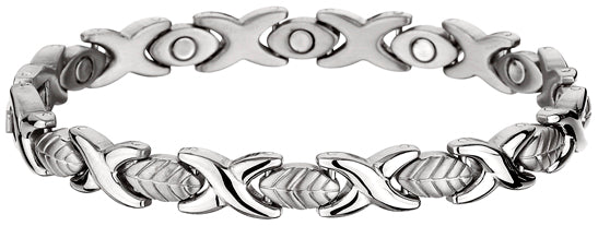 Titanium Magnetic Bracelet: 27T Titanium "Fern" Design Brand New