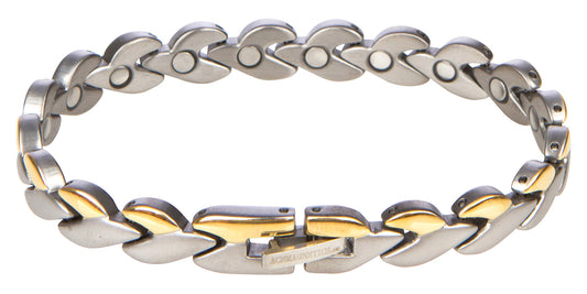 Blossom Style # 70T: A Natural Choice!! Hypo Allergenic Feather Weight Titanium Magnetic Bracelet.