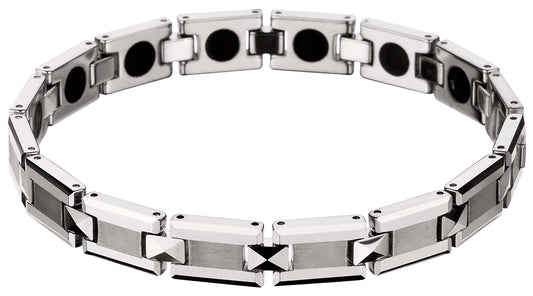 Tungsten Carbide Magnetic Bracelet: Magnetic Bracelets Are Novel Gifts. The "Nova™"Tungsten Carbide Magnetic Bracelet.