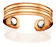 Rings Mag: Shiny Pin Striped Copper Ring