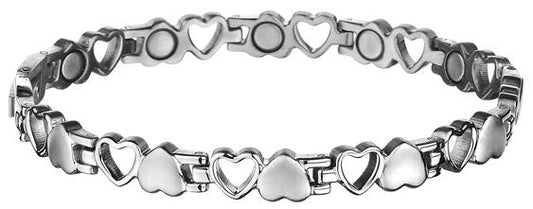 "29T" Titanium Magnetic Bracelet Heart Link Style & Anklet