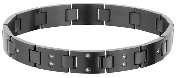 "777" Gun Metal Non Magnetic Titaniumm Bracelet