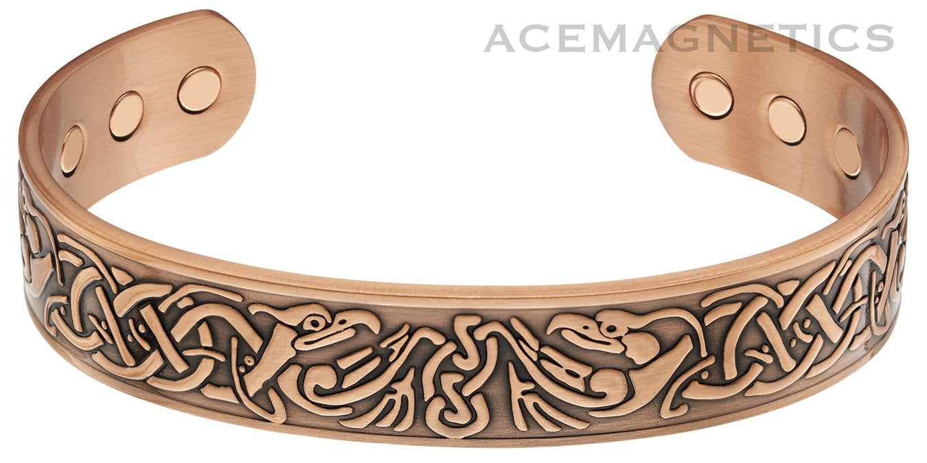 "Phoenix" Copper Bracelet With Magnets