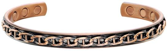 "Chain" Copper Bracelet With Magnets