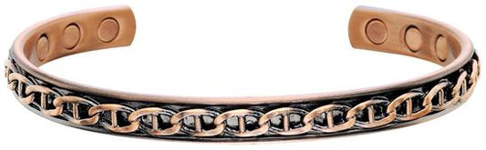 "Chain" Copper Bracelet With Magnets