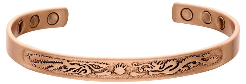 Western Sky "Gecko" Copper Bracelet With Magnets