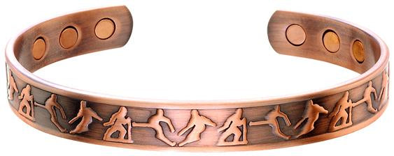 "Sports" Copper Bracelet With Magnets